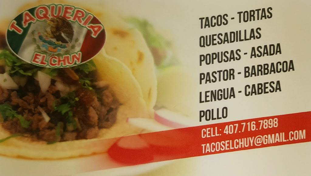 Taqueria El Chuy | restaurant | 1635 W Oak Ridge Rd, Orlando, FL 32809, USA | 4077167898 OR +1 407-716-7898