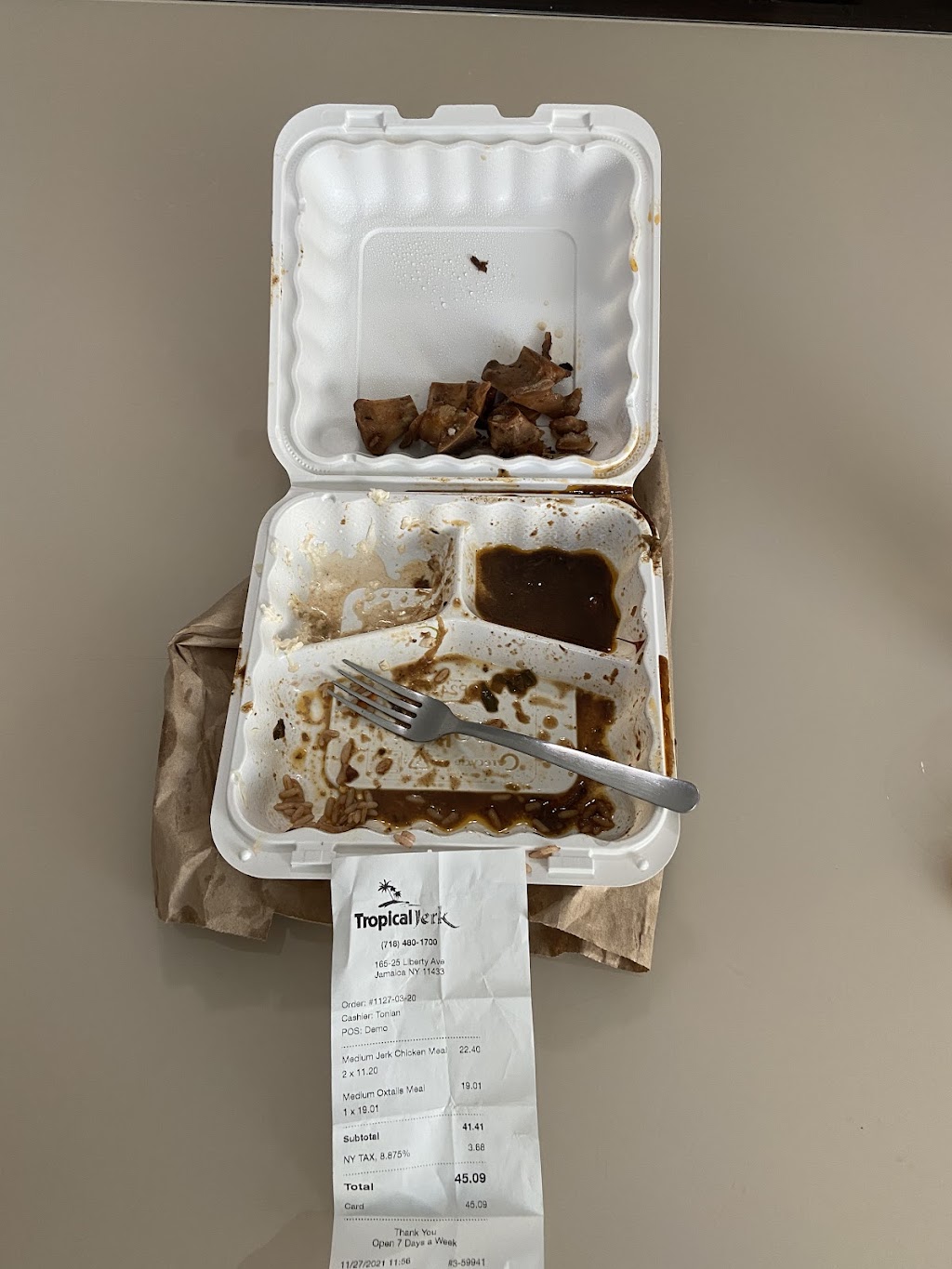 Tropical Jerk | restaurant | Liberty Ave, Jamaica, NY 11433, USA | 7184801700 OR +1 718-480-1700