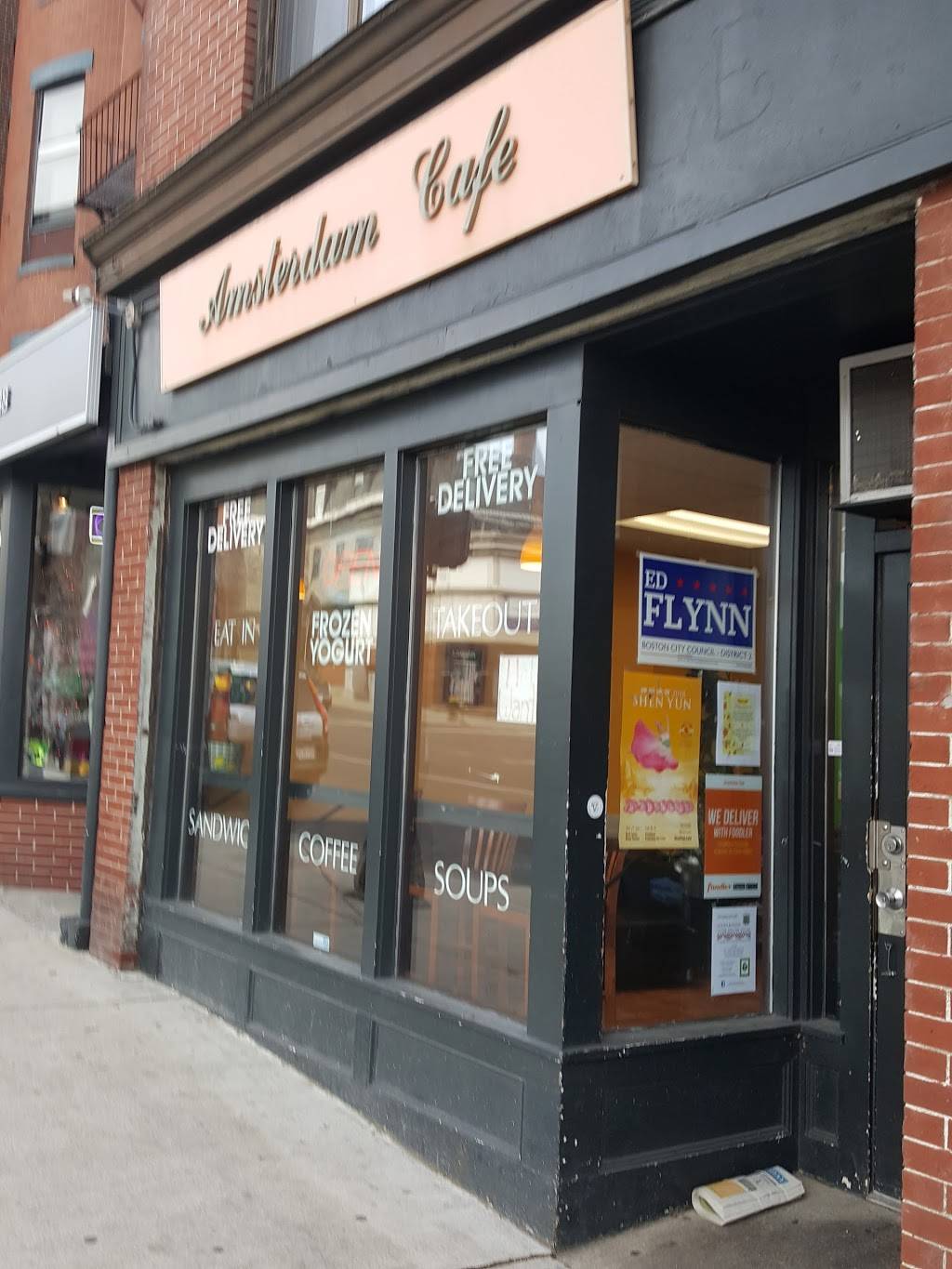 Amsterdam Cafe | cafe | 483 E Broadway, South Boston, MA 02127, USA | 6174646488 OR +1 617-464-6488