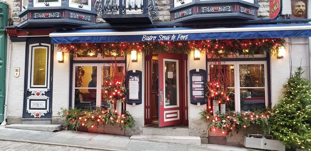 Bistro Sous le Fort | restaurant | 48 Rue Sous le Fort, Québec, QC G1K 4G9, Canada | 4186940852 OR +1 418-694-0852