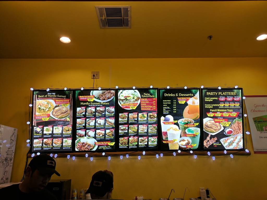 Manila Sunset Grille | restaurant | 11815 East, Foothill Blvd, Rancho Cucamonga, CA 91730, USA | 9094840980 OR +1 909-484-0980