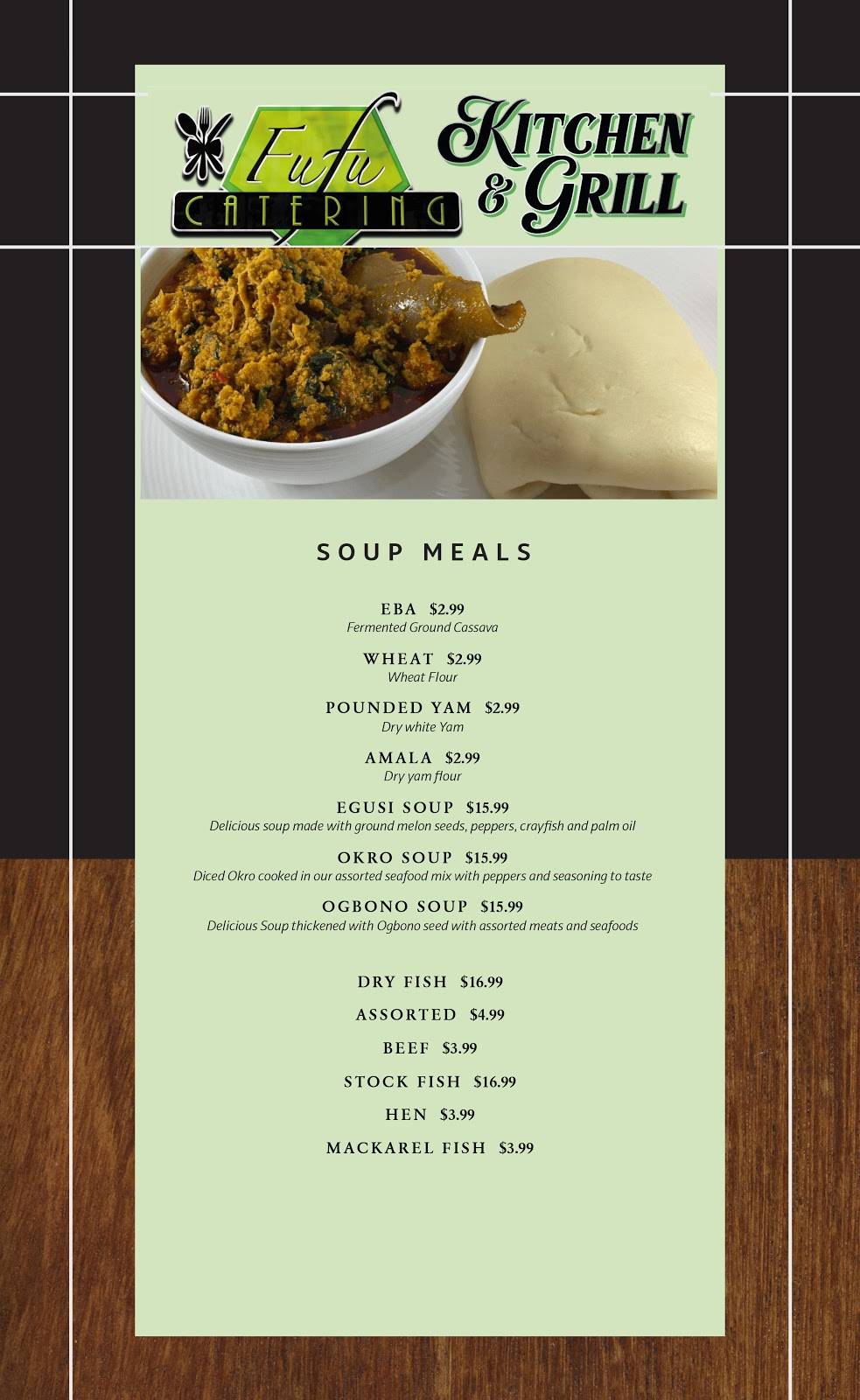 Fufu Catering Kitchen and Grill | restaurant | 5775 Jimmy Carter Blvd Suite #160, Norcross, GA 30071, USA | 6788627165 OR +1 678-862-7165