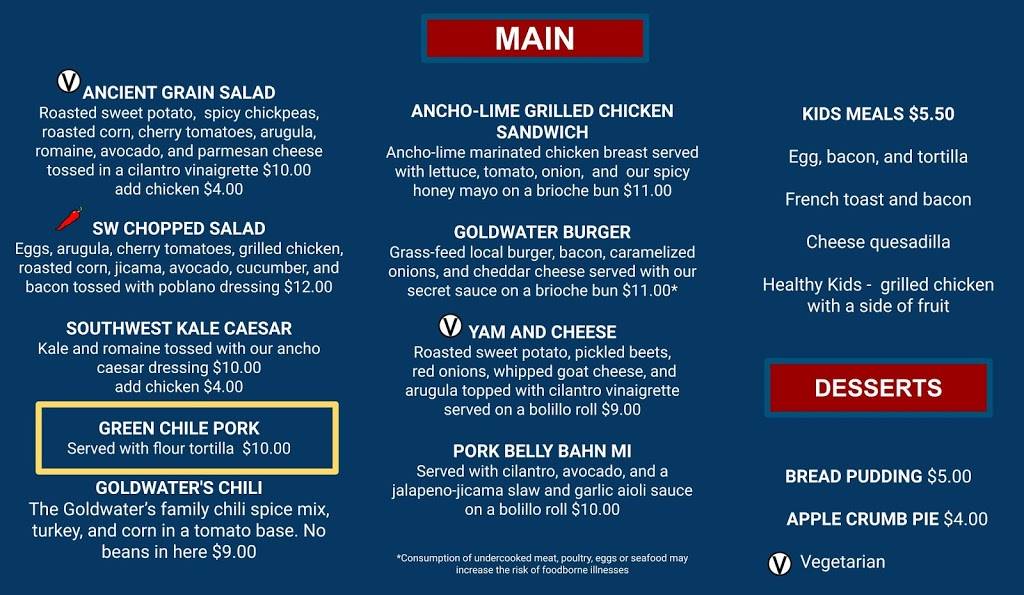 Goldwaters Phoenix | restaurant | 2501 E Camelback Rd Suite 40, Phoenix, AZ 85016, USA | 6026754025 OR +1 602-675-4025