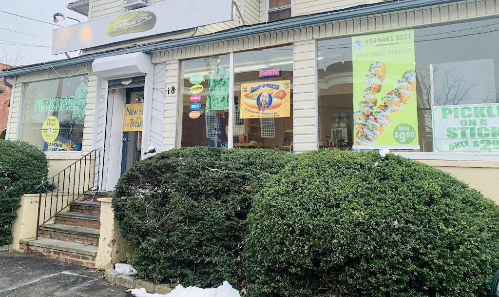 Pickle Island | restaurant | 18 Forest Ave, Glen Cove, NY 11542, USA | 5164441280 OR +1 516-444-1280