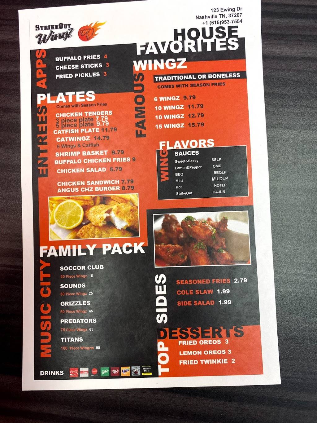 StrikeOut Wingz | restaurant | 123 Ewing Dr Suite 3, Nashville, TN 37207, USA | 6159537554 OR +1 615-953-7554