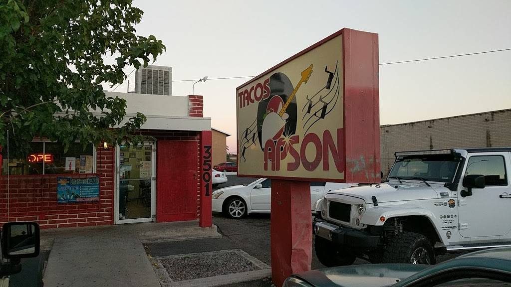 Los Tacos Apson | restaurant | 3501 S 12th Ave, Tucson, AZ 85713, USA | 5206701248 OR +1 520-670-1248