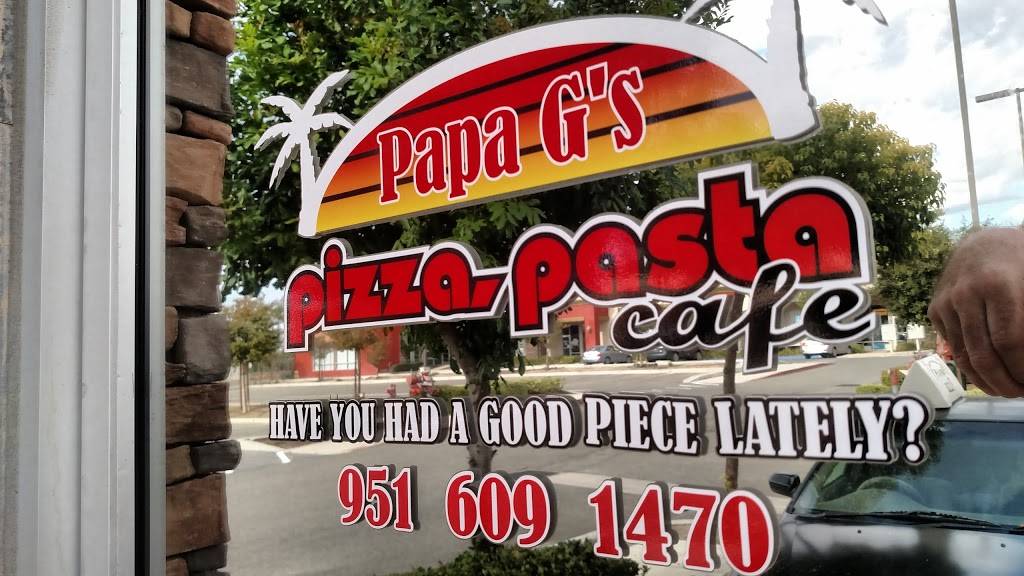 Papa Gs pizza, pasta cafe | restaurant | 34830 Monte Vista Dr, Wildomar, CA 92595, USA | 9516091470 OR +1 951-609-1470