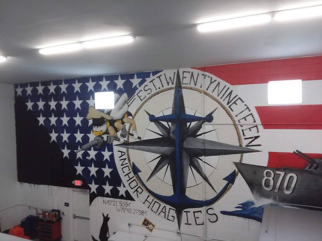 Anchor Hoagies | restaurant | 1956 Lincoln Hwy, North Versailles, PA 15137, USA | 4128233008 OR +1 412-823-3008