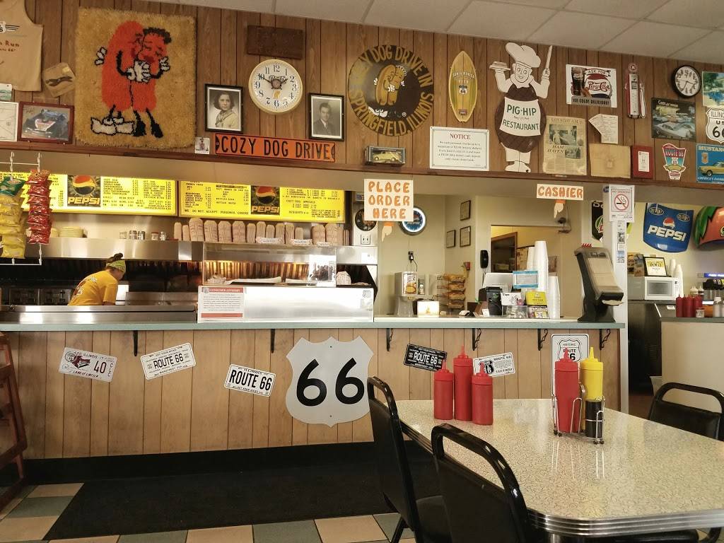 Cozy Dog Drive In | restaurant | 2935 S 6th St, Springfield, IL 62703, USA | 2175251992 OR +1 217-525-1992