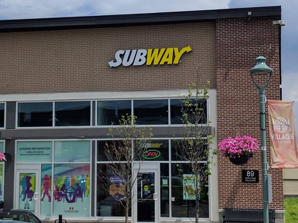 Subway | restaurant | 89 Park Pl Blvd, Barrie, ON L4N 6P4, Canada | 7057202333 OR +1 705-720-2333
