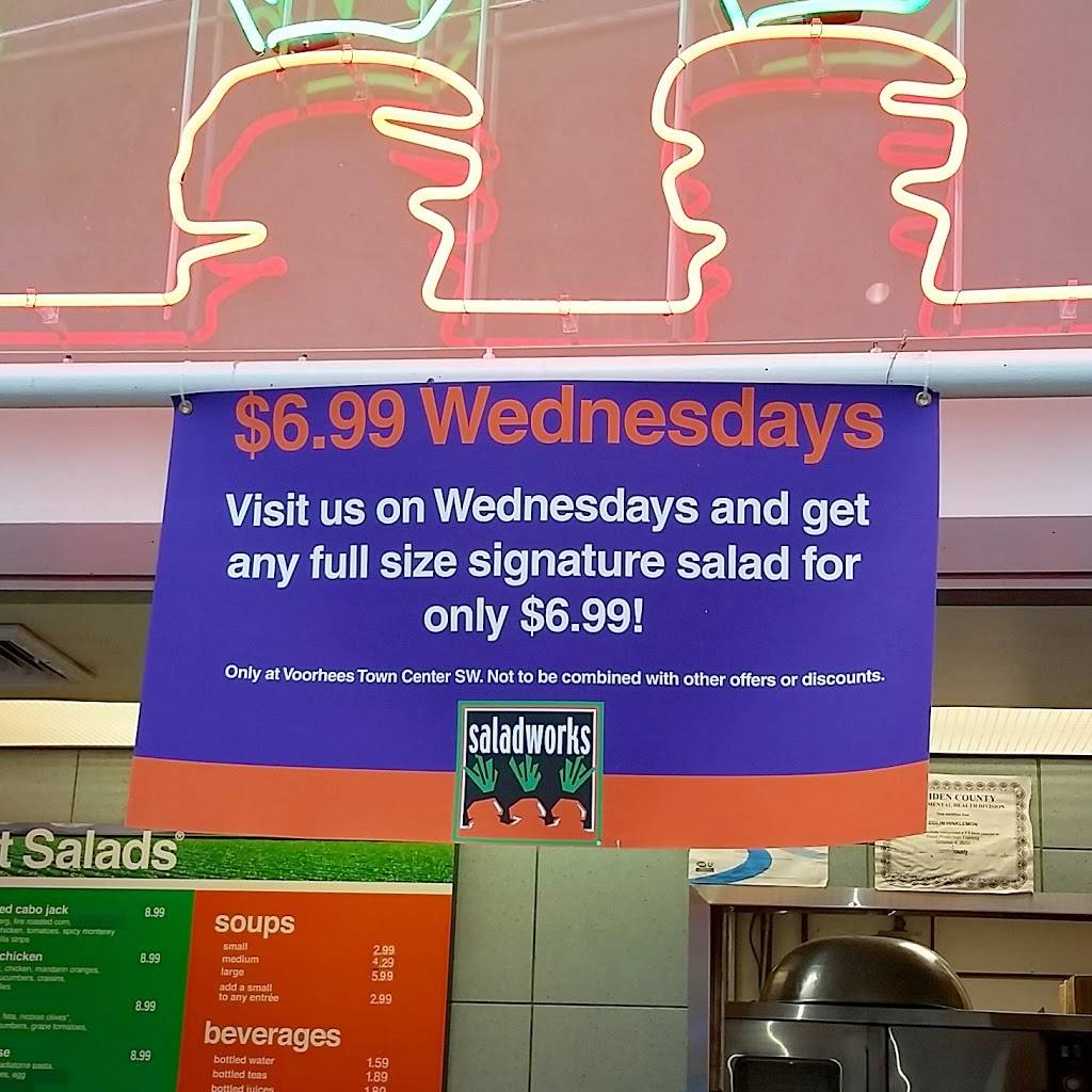 Saladworks | restaurant | 1495 Voorhees Town Center, Voorhees Township, NJ 08043, USA | 8567722948 OR +1 856-772-2948