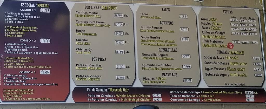 Carnitas El Rincón | restaurant | 1655 Tennessee St, Vallejo, CA 94590, USA | 7076525860 OR +1 707-652-5860