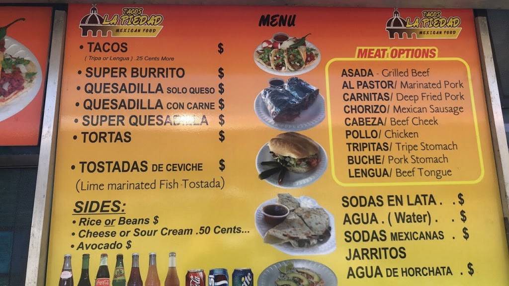 Tacos La Piedad | restaurant | 3540 Norwood Ave, Sacramento, CA 95838, USA | 9162566654 OR +1 916-256-6654