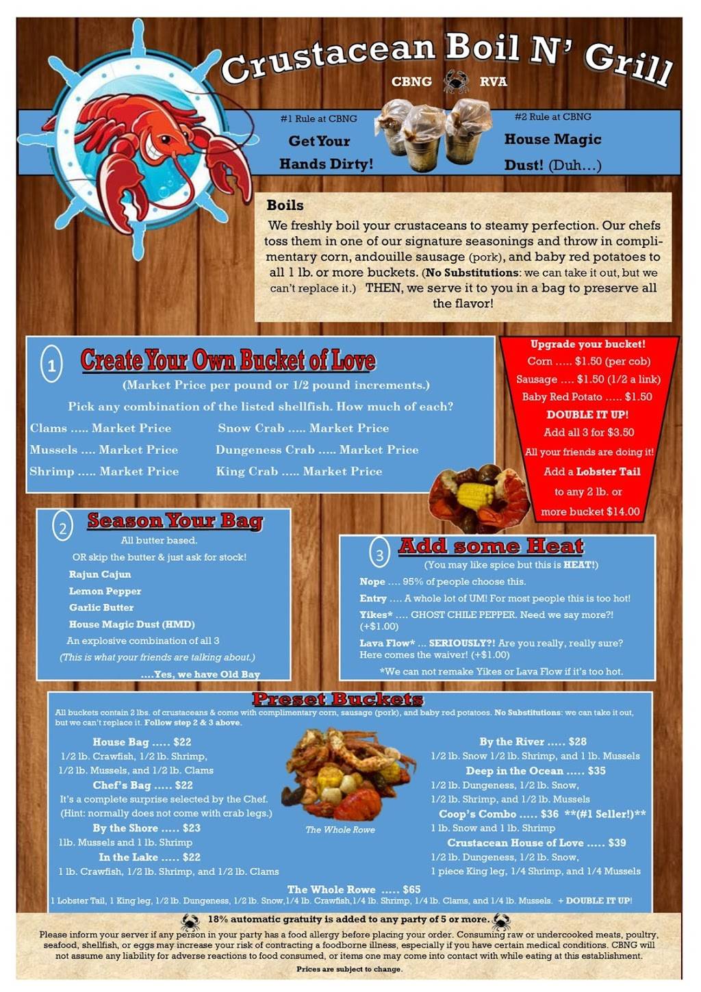 Crustacean Boil N Grill - Midlothian | restaurant | 2077 Walmart Way, Midlothian, VA 23113, USA | 8045945791 OR +1 804-594-5791