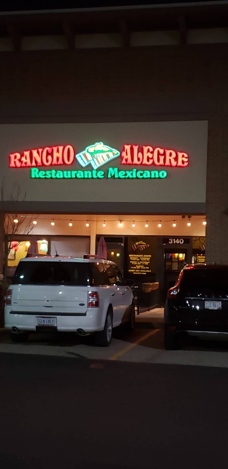 Rancho Alegre | restaurant | 3140 Kingsdale Center, Upper Arlington, OH 43221, USA | 6142731305 OR +1 614-273-1305