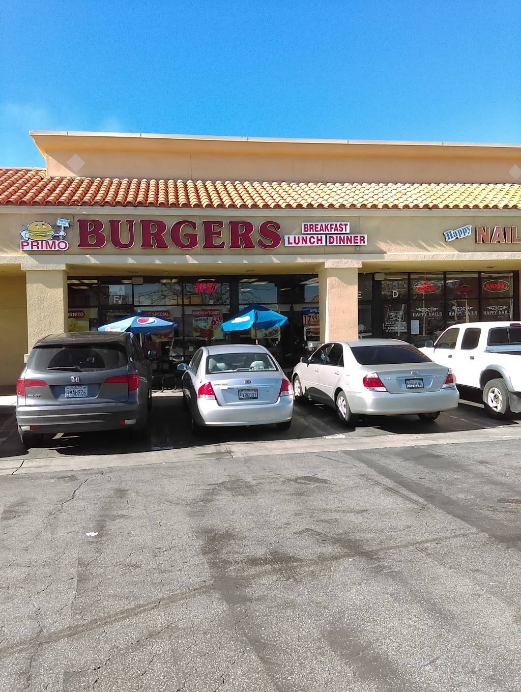 Primo Burgers | restaurant | SF, 4654 E Ave S, Palmdale, CA 93552, USA | 6615336806 OR +1 661-533-6806