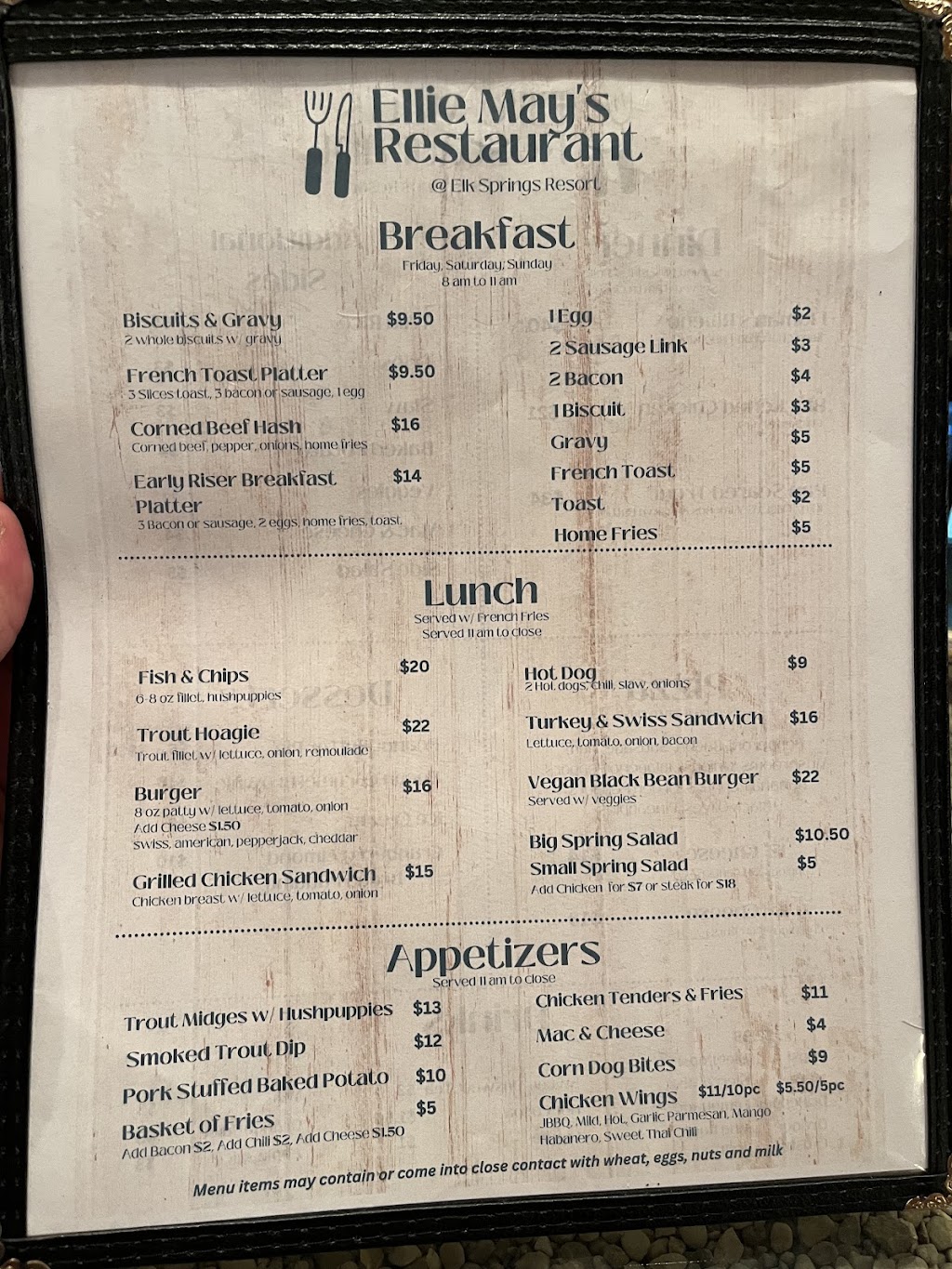 Ellie Mays Restaurant | restaurant | 228 Dry Branch Rd, Monterville, WV 26294, USA | 3043392359 OR +1 304-339-2359