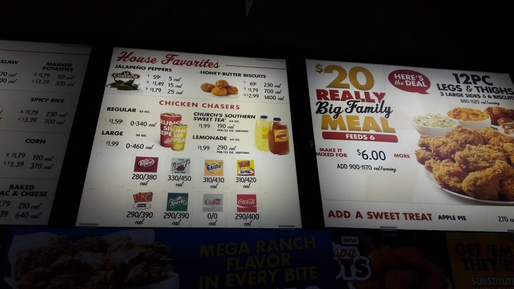 Churchs Chicken | restaurant | 2560 TX-71, Columbus, TX 78934, USA | 9797326356 OR +1 979-732-6356