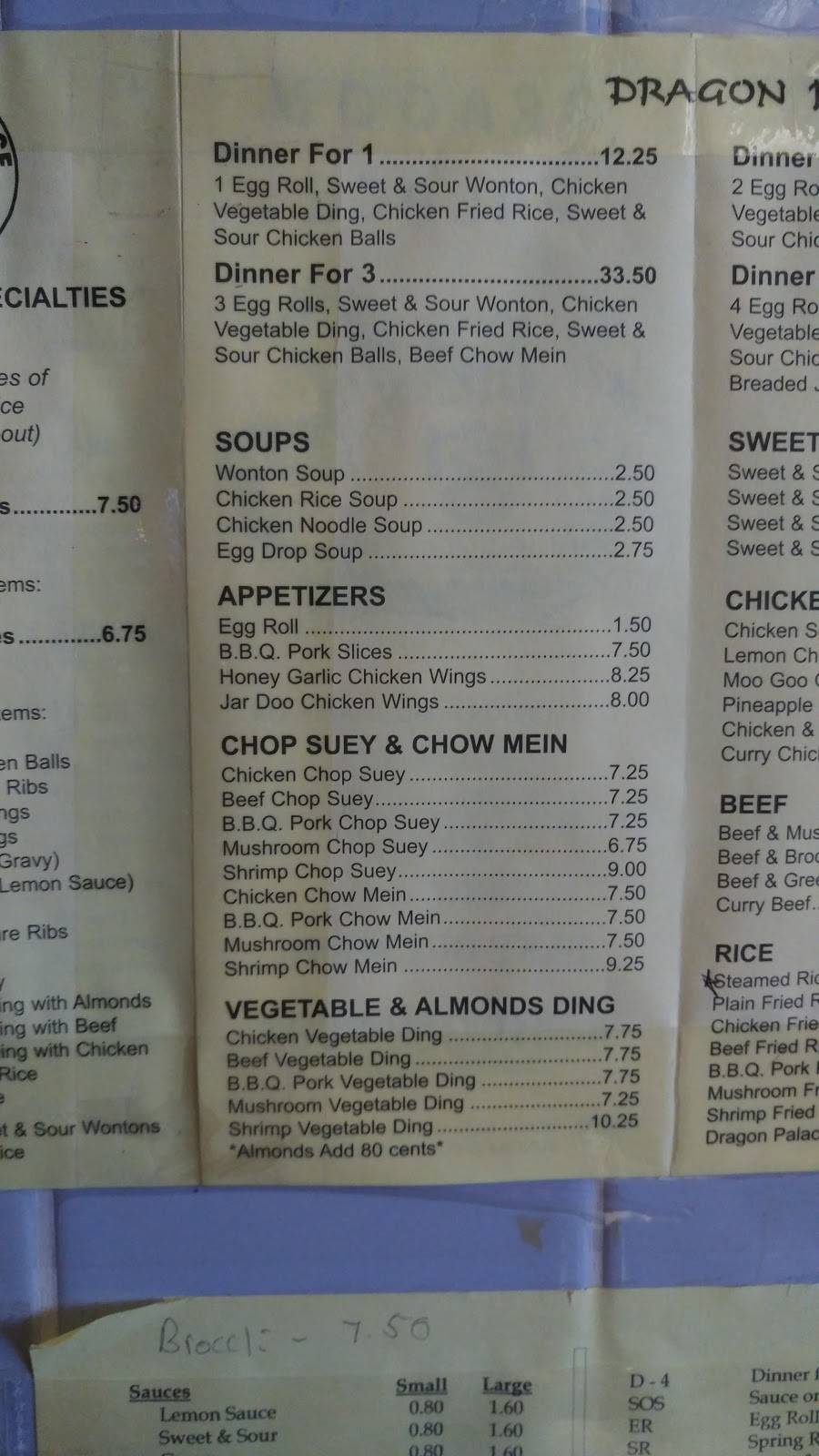 Dragon Palace | restaurant | 1273 London Rd, Sarnia, ON N7S 1P3, Canada | 5193838000 OR +1 519-383-8000