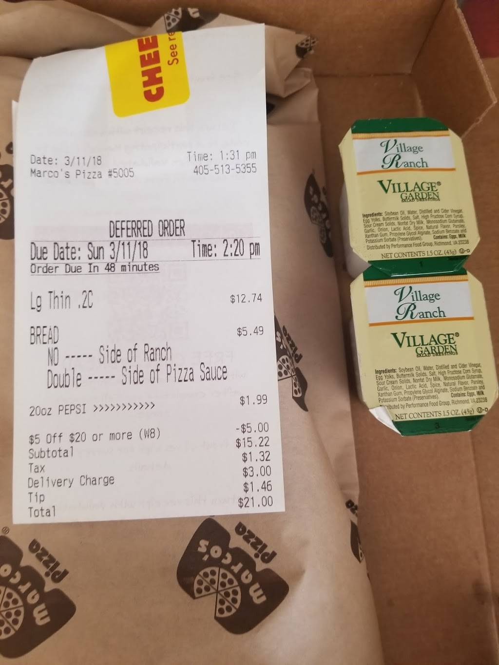 Marcos Pizza | meal delivery | 17900 N Western Ave, Edmond, OK 73012, USA | 4055135355 OR +1 405-513-5355