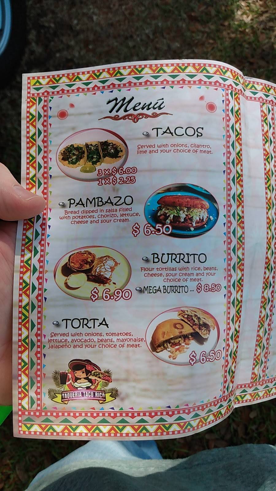 Taqueria Taco Rico | restaurant | 5848 S Pine Ave, Ocala, FL 34480, USA | 3522265393 OR +1 352-226-5393