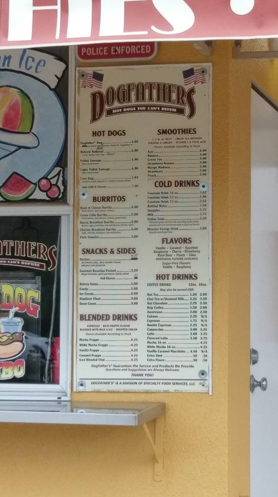 Dogfathers hot dogs | restaurant | 1701 E Ocean Ave, Lompoc, CA 93436, USA | 8052912952 OR +1 805-291-2952