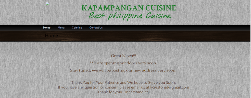 Kapampangan Cuisine | restaurant | 16041 Frederick Rd, Derwood, MD 20855, USA | 2406312210 OR +1 240-631-2210