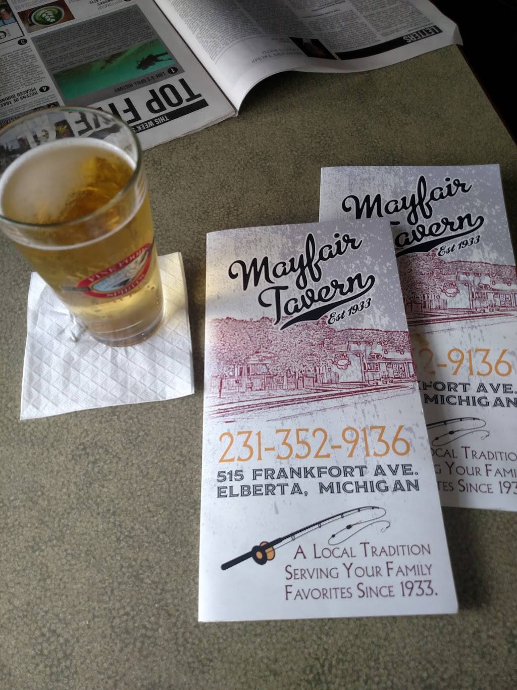 Mayfair Tavern | restaurant | 515 Frankfort Ave, Elberta, MI 49628, USA | 2313529136 OR +1 231-352-9136