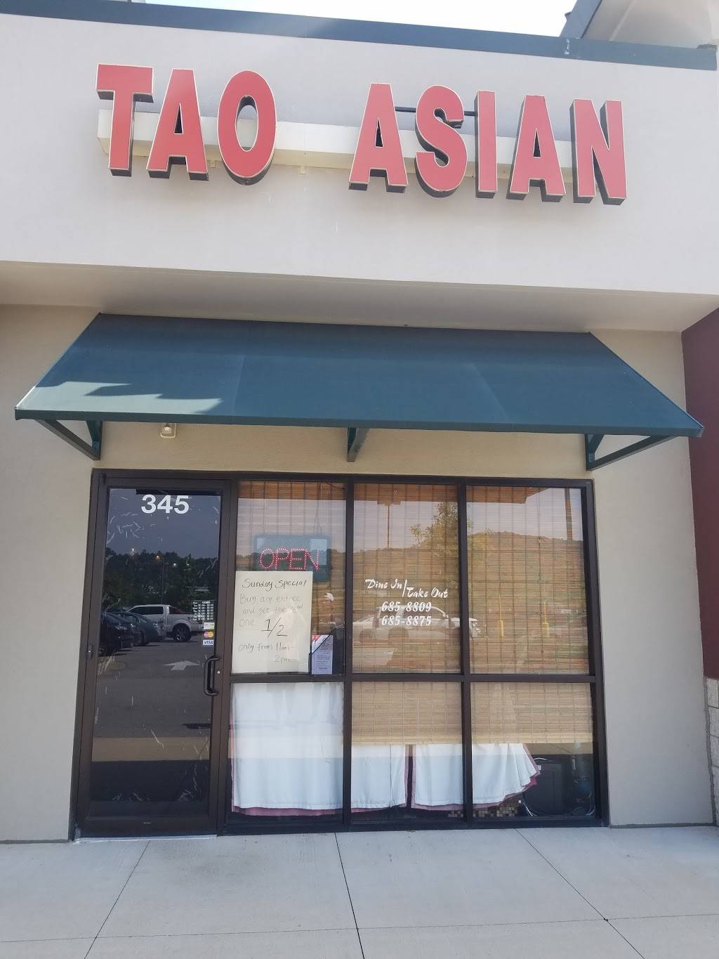 Tao Asian Cuisine | meal takeaway | 345 Huntley Pkwy, Pelham, AL 35124, USA | 2056858809 OR +1 205-685-8809
