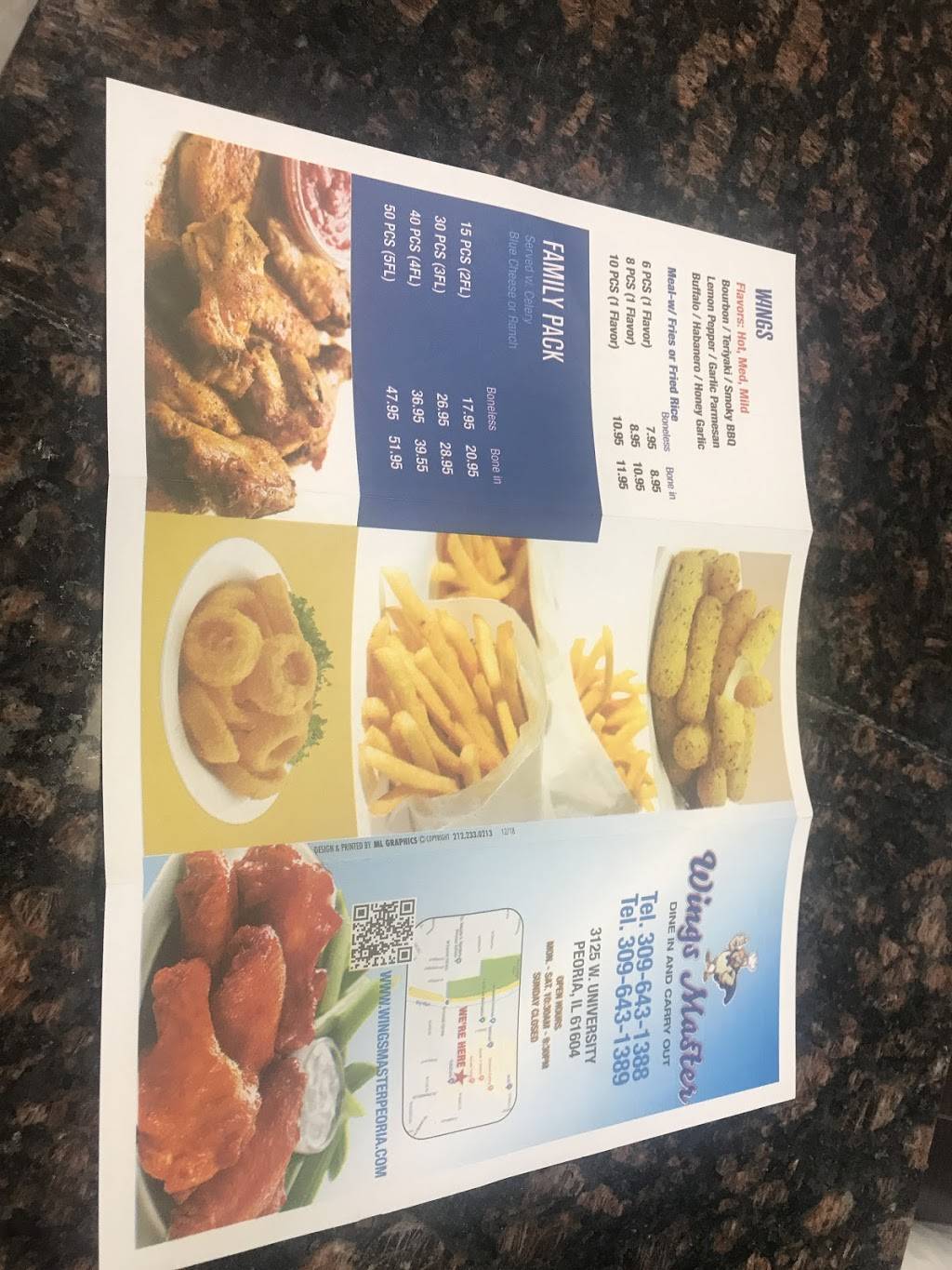 Wing Master | restaurant | 3125 N University St, Peoria, IL 61604, USA | 3096431388 OR +1 309-643-1388