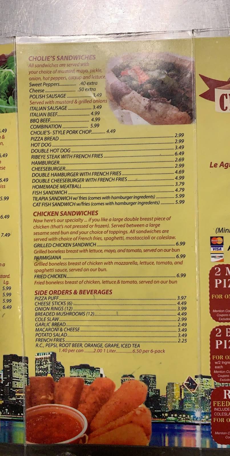 Cholies Pizza | restaurant | 3711 W 63rd St, Chicago, IL 60629, USA | 7737678600 OR +1 773-767-8600