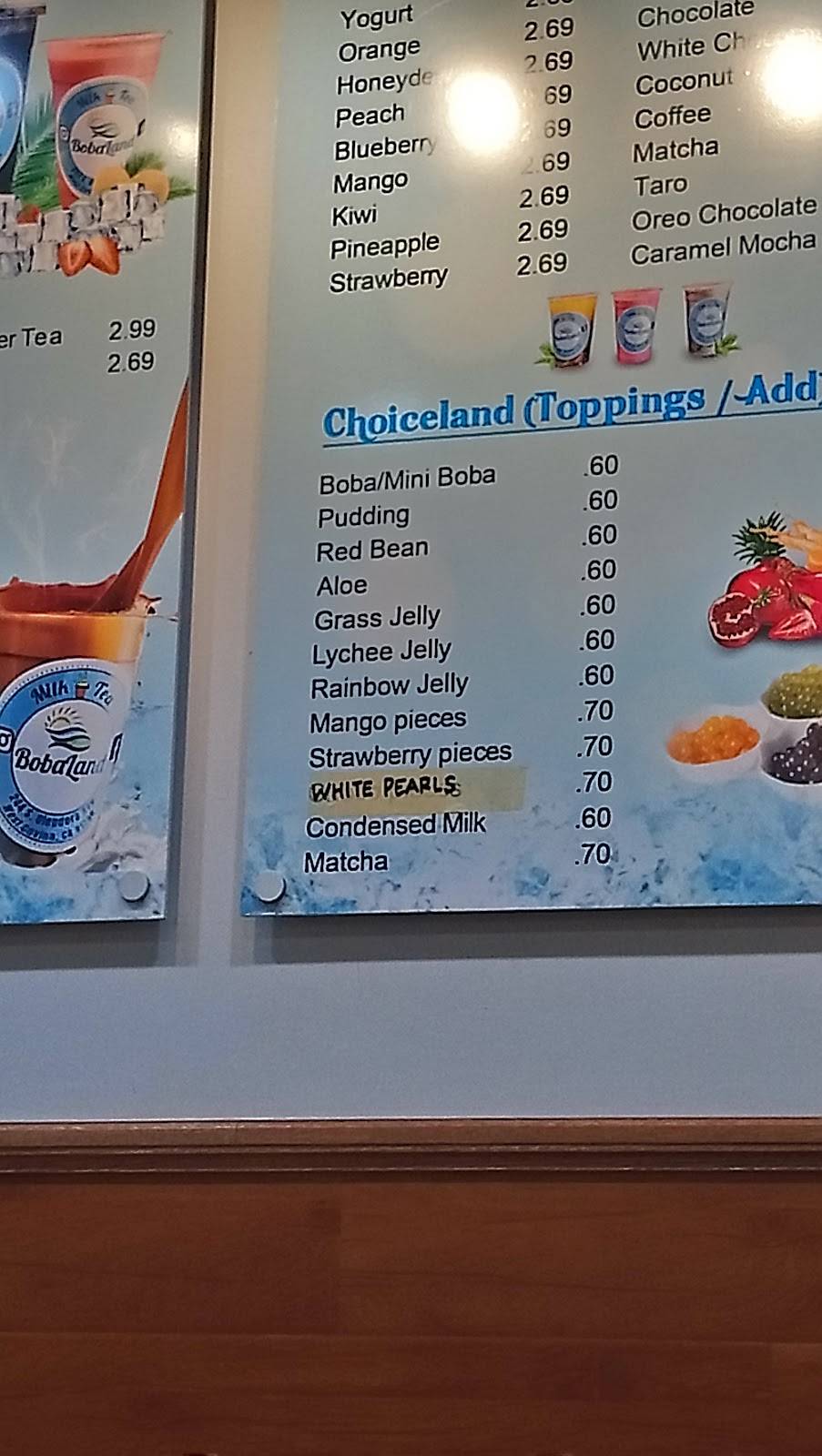 Boba Land | restaurant | 244 S Glendora Ave, West Covina, CA 91790, USA | 6264788655 OR +1 626-478-8655