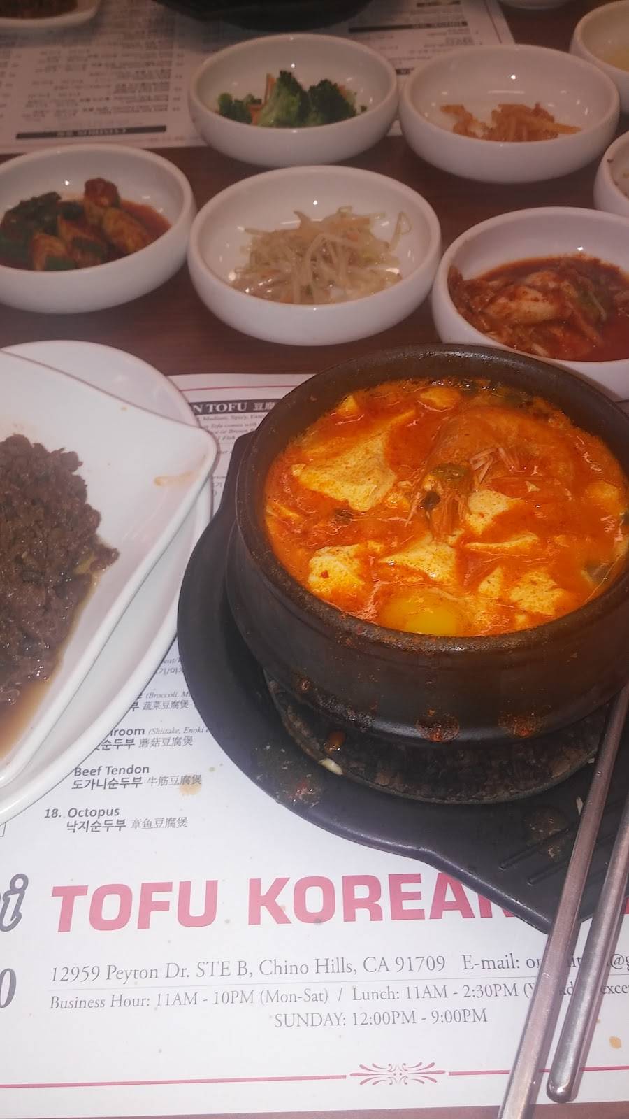 Omani Tofu Korean BBQ Restaurant | restaurant | 12959 Peyton Dr, Chino Hills, CA 91709, USA | 9096284700 OR +1 909-628-4700