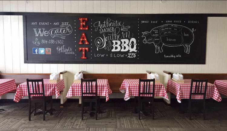 Tom’s BBQ & Catering | restaurant | 217 W Wade Hampton Blvd, Greer, SC 29650, USA | 8644697799 OR +1 864-469-7799