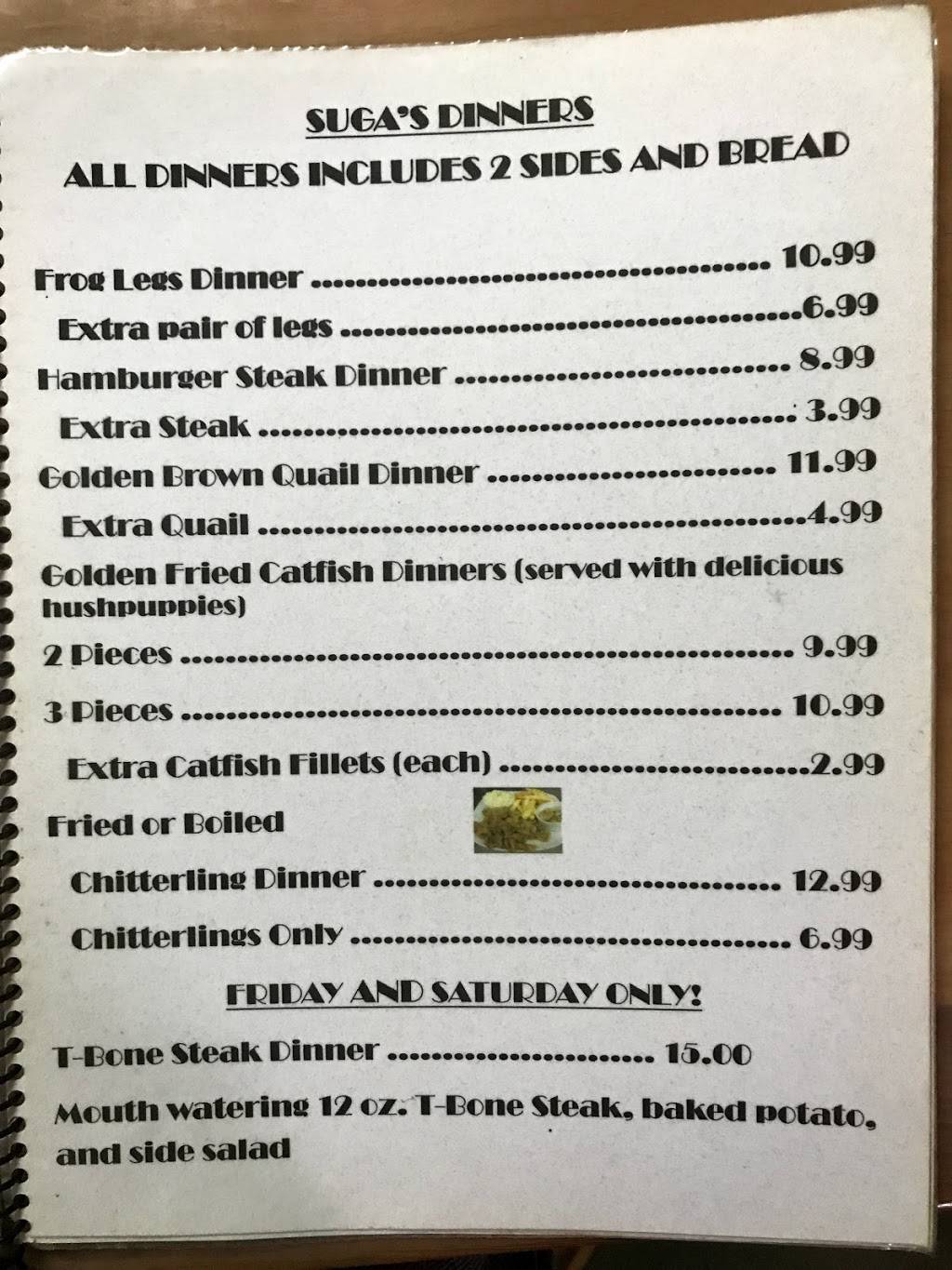 Sugas Diner | restaurant | 2 1st St W, Stanton, TN 38069, USA | 7315486060 OR +1 731-548-6060