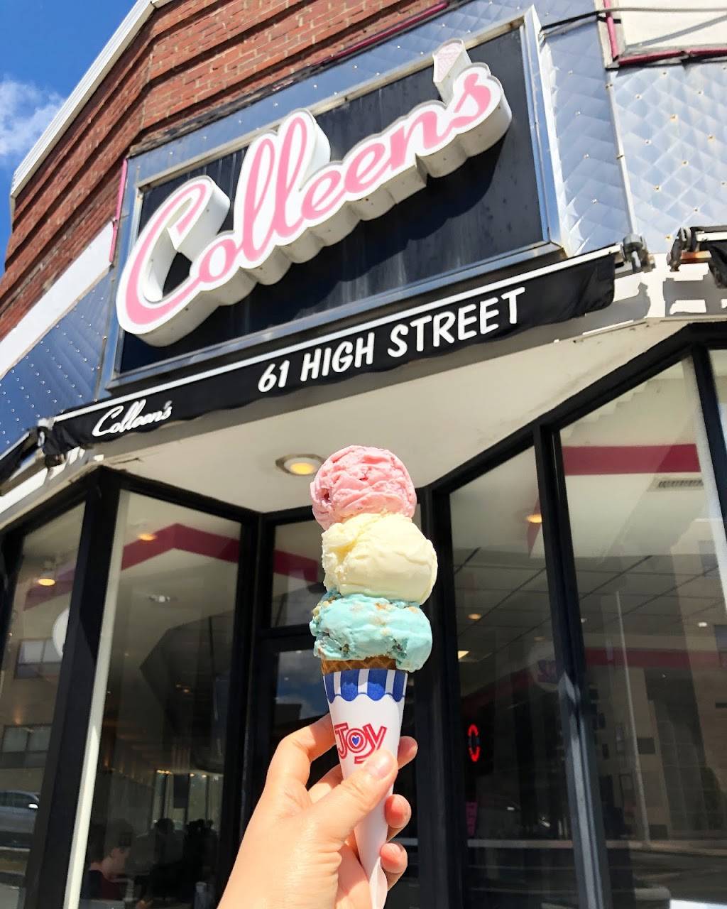 Colleens Ice Cream & Sandwich Shop | cafe | 61 High St, Medford, MA 02155, USA | 7813958100 OR +1 781-395-8100