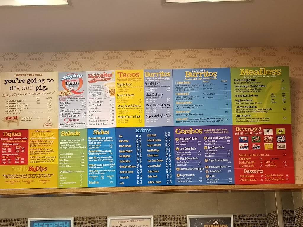 Mighty Taco | restaurant | 1300 Sweet Home Rd, Amherst, NY 14228, USA | 7166895785 OR +1 716-689-5785