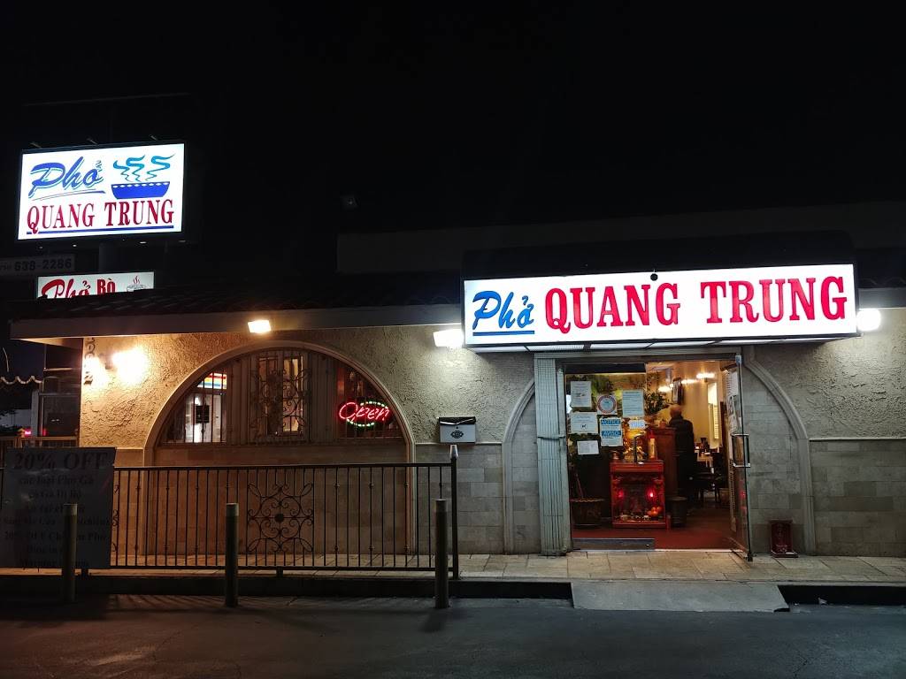 Pho Quang Trung 1 | restaurant | 10072 Westminster Blvd, Garden Grove, CA 92843, USA | 7146382286 OR +1 714-638-2286