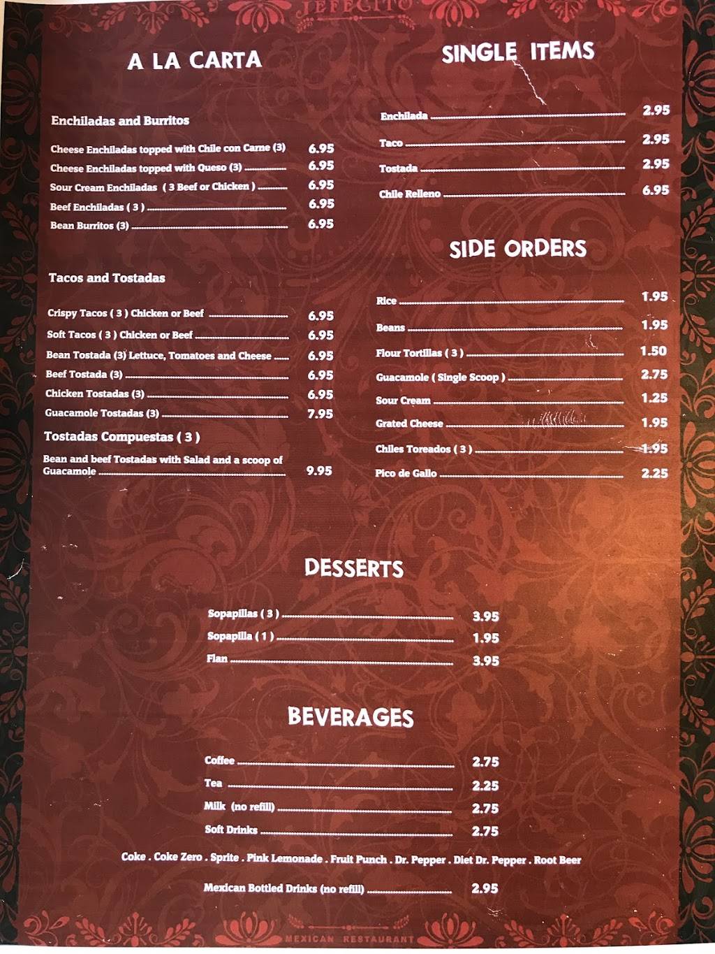 Jefecito Mexican Restaurant | restaurant | 121 W 4th St, Anna, TX 75409, USA | 2149357040 OR +1 214-935-7040