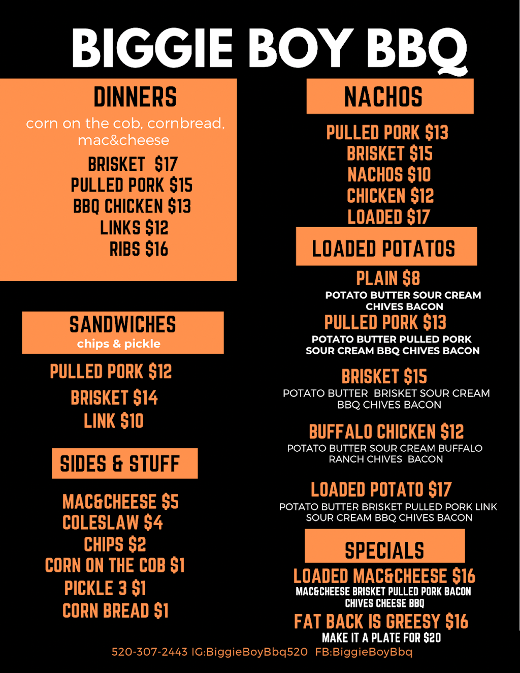 Biggie Boy BBQ | restaurant | 7889 E 22nd St, Tucson, AZ 85710, USA | 5203072443 OR +1 520-307-2443