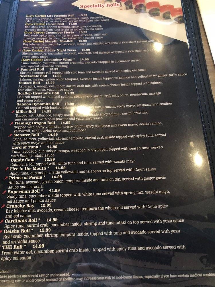 Ginza Sushi Fusion Cuisine | restaurant | 13216 N 7th St b2, Phoenix, AZ 85022, USA | 6022186995 OR +1 602-218-6995