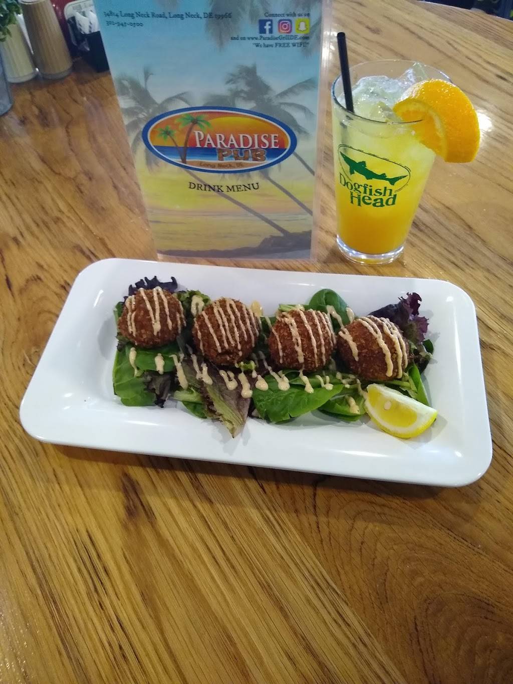 Paradise Pub | restaurant | 34814 Long Neck Rd, Millsboro, DE 19966, USA | 3029450500 OR +1 302-945-0500