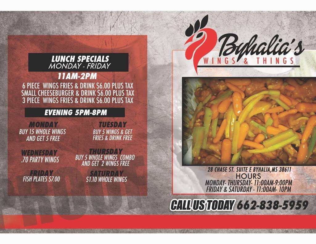 Byhalia Wings N Things | restaurant | 28 Chase St, Byhalia, MS 38611, USA | 6628385959 OR +1 662-838-5959