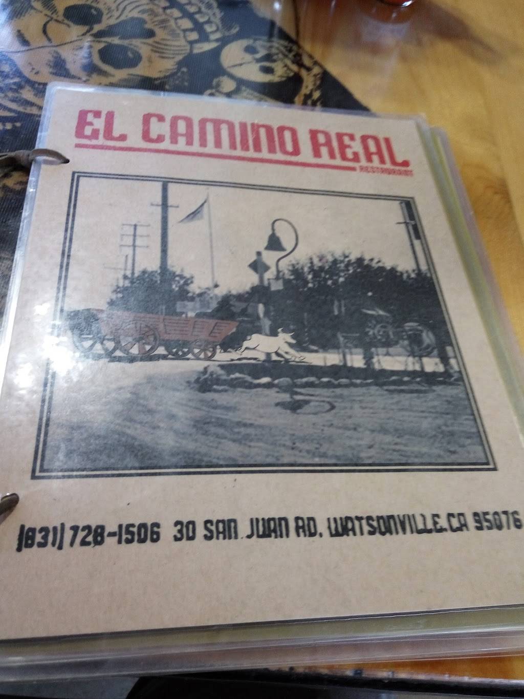 Camino Real Café | cafe | 30 San Juan Rd, Watsonville, CA 95076, USA | 8317281506 OR +1 831-728-1506