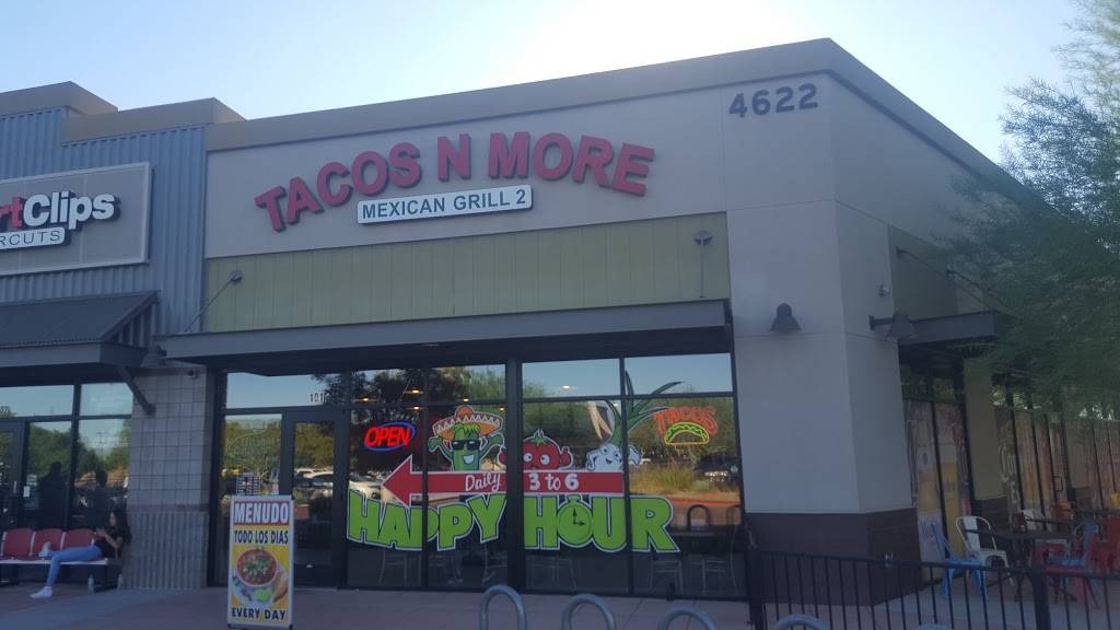 Tacos N More Mexican Grill 2 | restaurant | 4622 S Higley Rd #101, Gilbert, AZ 85297, USA | 4808221235 OR +1 480-822-1235