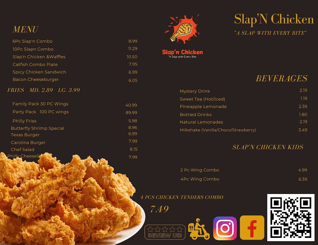 Slapn Chicken | restaurant | 1301 S Fort Hood St, Killeen, TX 76542, USA | 2543247126 OR +1 254-324-7126