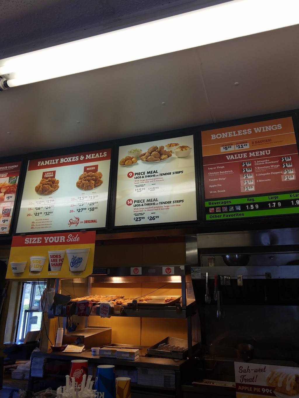 Churchs Chicken | restaurant | 303 Bell Fork Rd, Jacksonville, NC 28540, USA | 9104555949 OR +1 910-455-5949