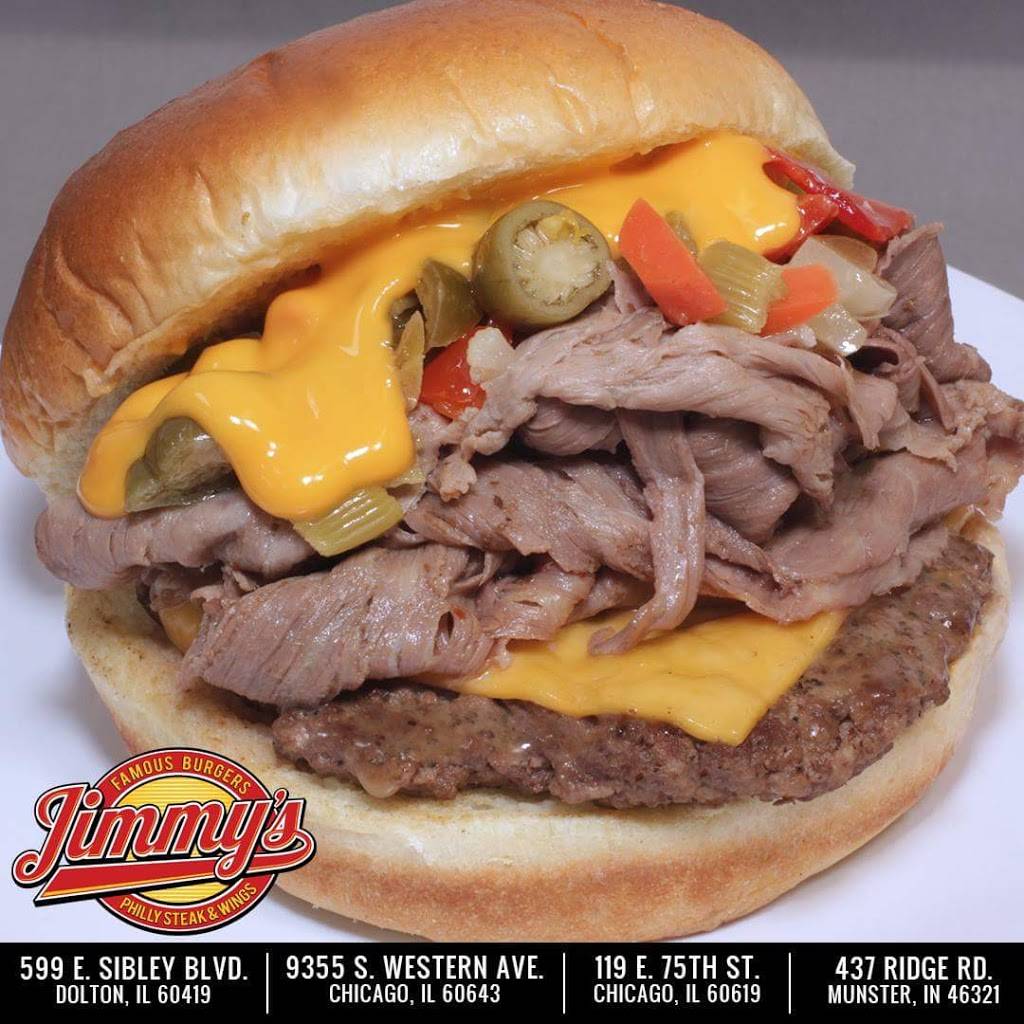 Jimmys Burger and Wings | restaurant | 437 Ridge Rd, Munster, IN 46321, USA | 2195950124 OR +1 219-595-0124