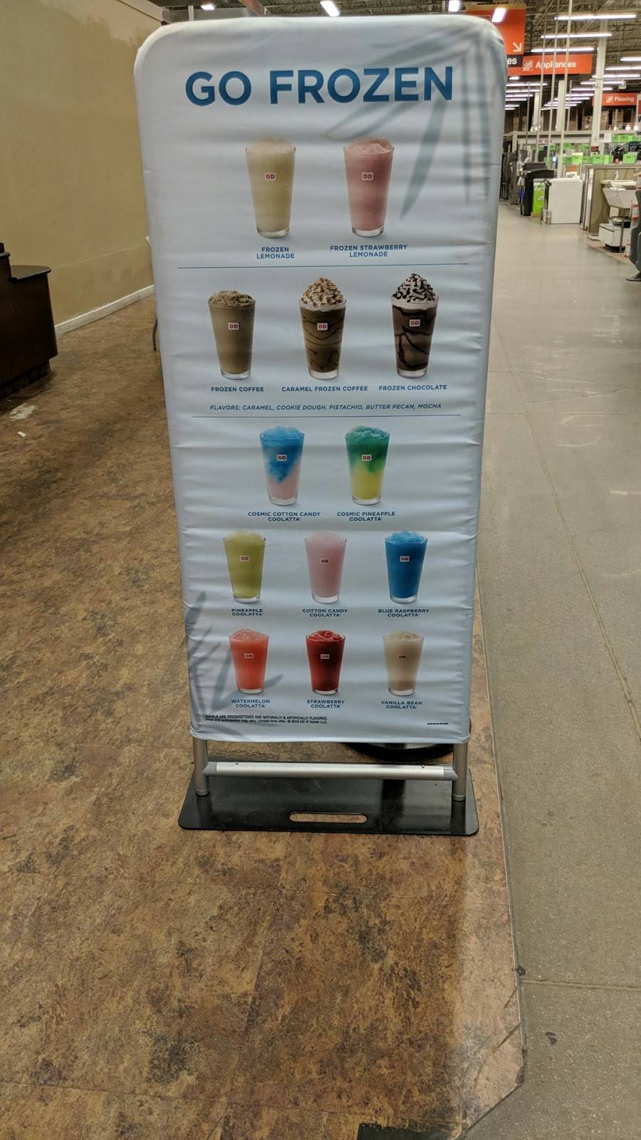 Dunkin Donuts | cafe | Home Depot, 2445 Springfield Ave, Vauxhall, NJ 07088, USA | 9088100054 OR +1 908-810-0054