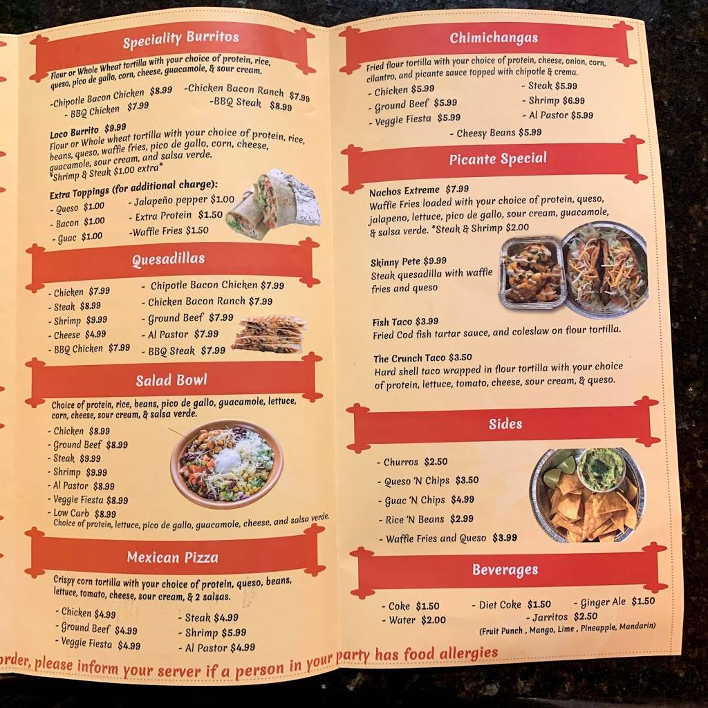 Picante Tex Mex & Deli | restaurant | 7 Flowerfield Unit 43, St James, NY 11780, USA | 6315095555 OR +1 631-509-5555